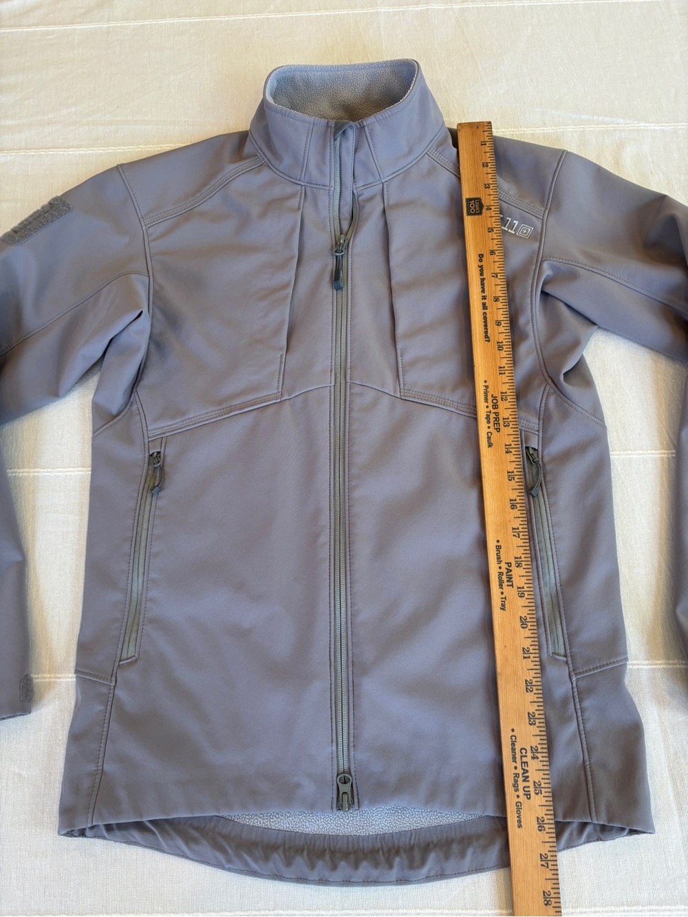 5.11 Tactical Sierra Softshell Jacket Lunar Gray Mens Outdoor Tactical 78005 - Picture 10 of 11